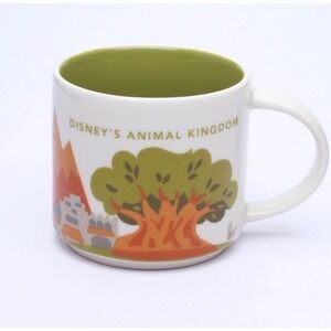 Starbucks Disney's Animal Kingdom Coffee Mug You Are Here Series 14 oz
